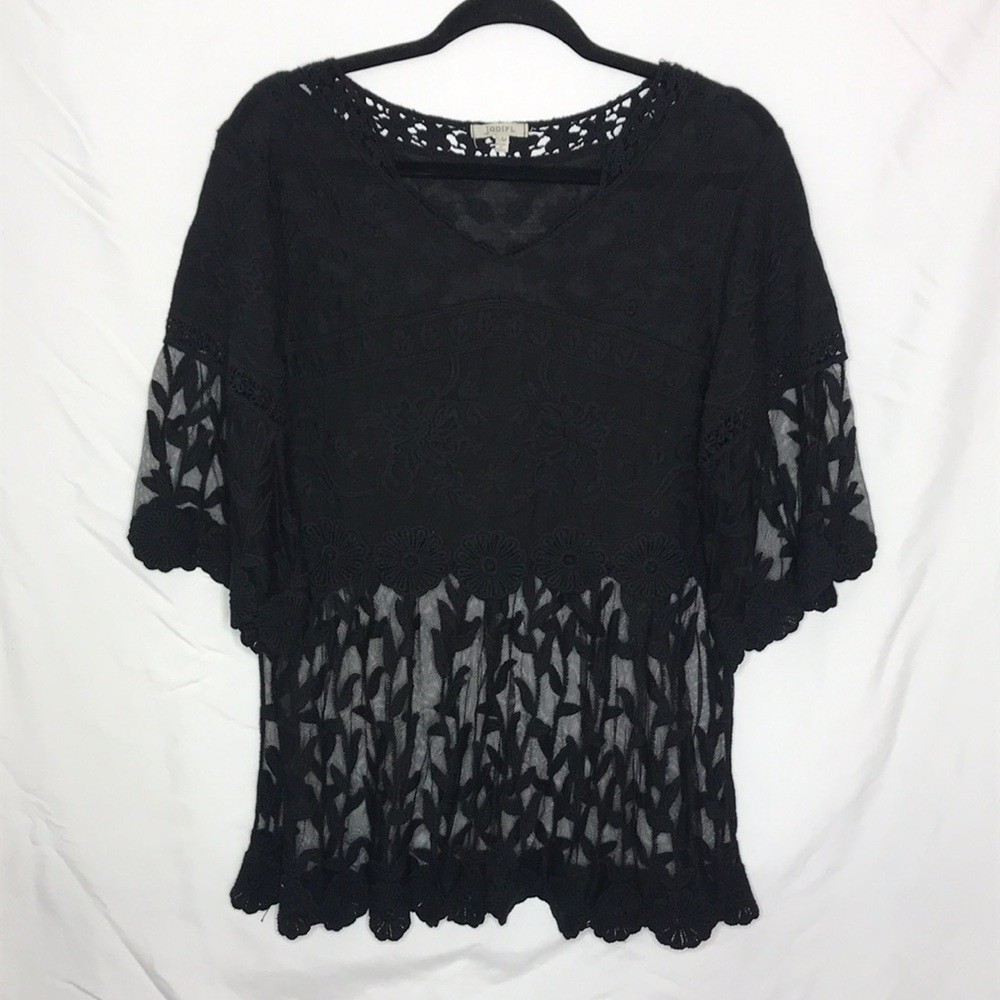 Black Lace Blouse